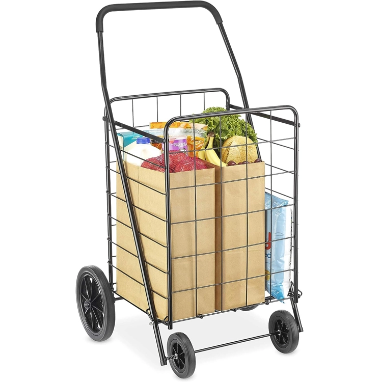 Carrello spesa pieghevole in metallo